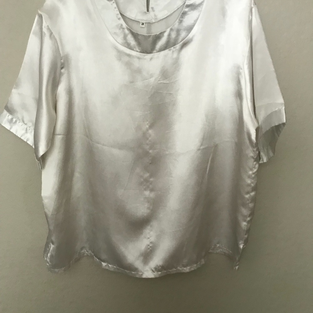 Soft silky satin blouse